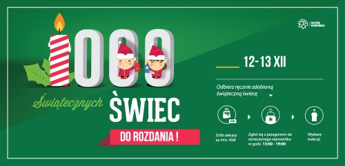 1000 ŚWIĄTECZNYCH ŚWIEC DO ROZDANIA