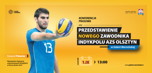 Konferencja prasowa z nowym siatkarzem Indykpolu AZS Olsztyn