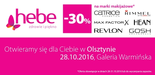 Otwarcie drogerii Hebe w Galerii Warmińskiej