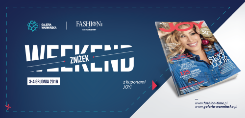 Weekend zniżek Joy 3-4 grudnia