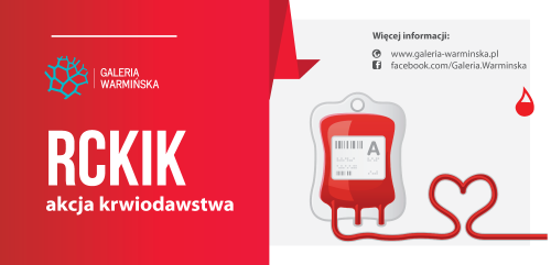 Oddaj krew w Galerii Warmińskiej