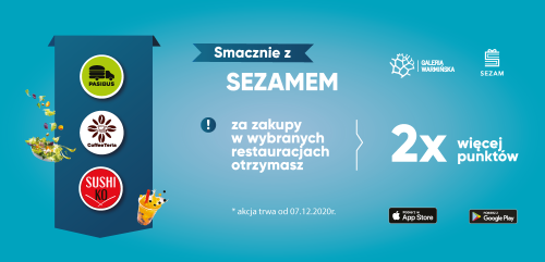 2x więcej punktów w SEZAMie w wybranych restauracjach