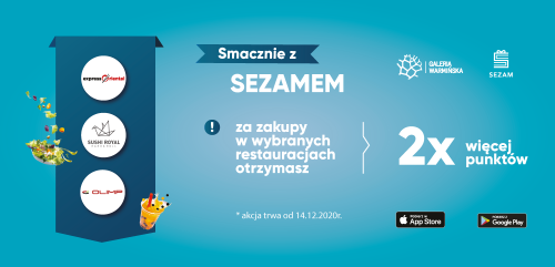 2x więcej punktów w SEZAMie w wybranych restauracjach