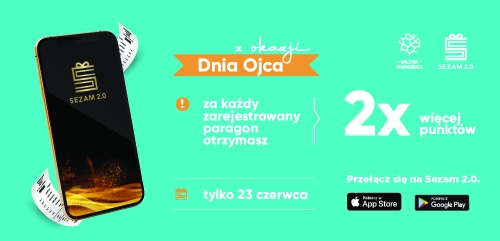 2x więcej punktów w SEZAMIE z Okazji Dnia Ojca