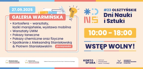 23. Olsztyńskie Dni Nauki i Sztuki!